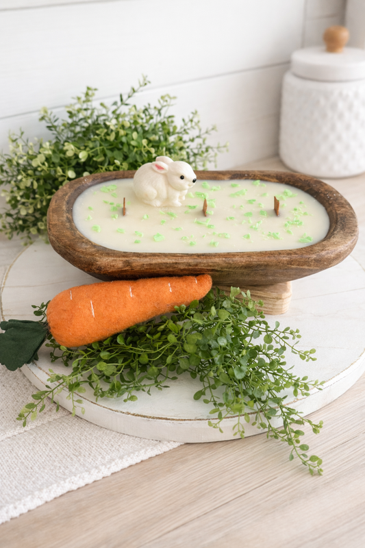 π° Bunny Patch Dough Bowl Candle