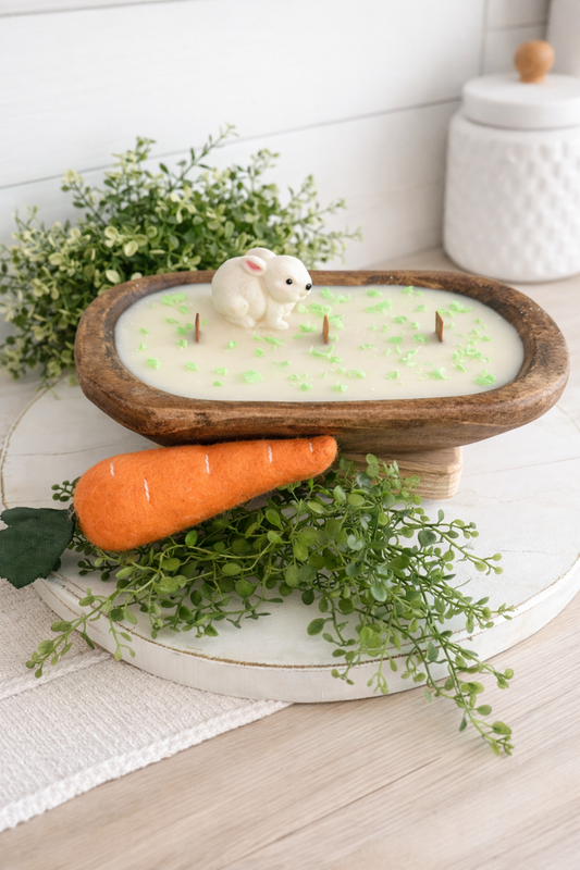 π° Bunny Patch Dough Bowl Candle