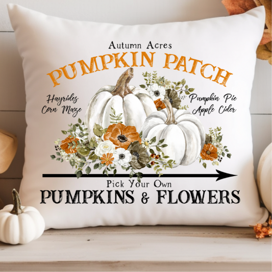Pumpkin Patch throw pillow