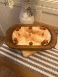 Farmhouse Fall Dough Bowl Candle – Pumpkin & Cinnamon Scented