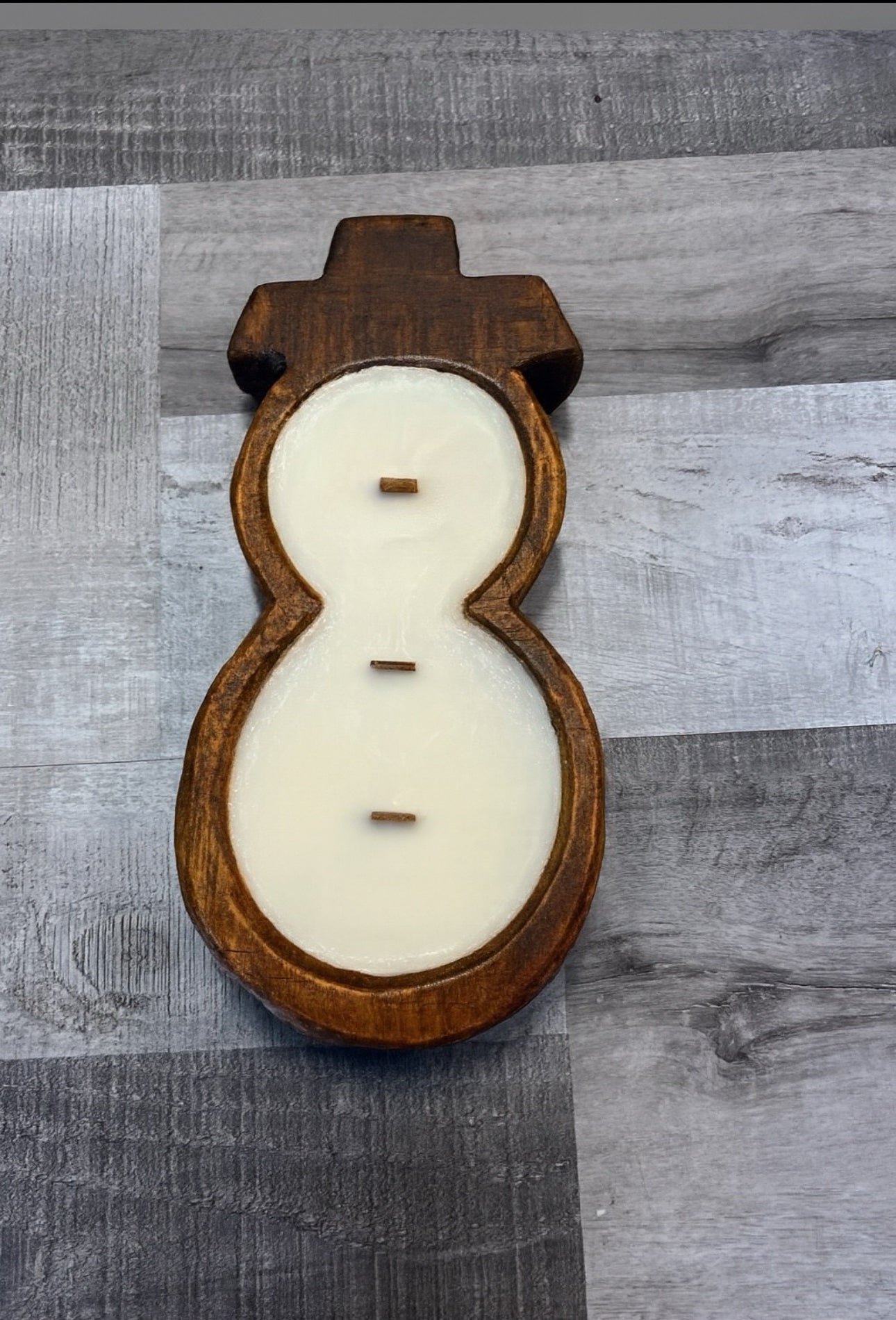❄️ Snowman Dough Bowl Candle – Cozy Winter Glow