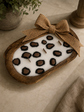 Leopard Print Dough Bowl Candle with Burlap Bow