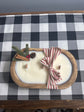 Christmas pine dough bowl candle