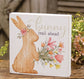 Bunny Trail Ahead Square Box Sign