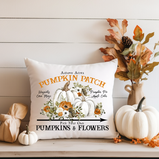 Pumpkin Patch throw pillow