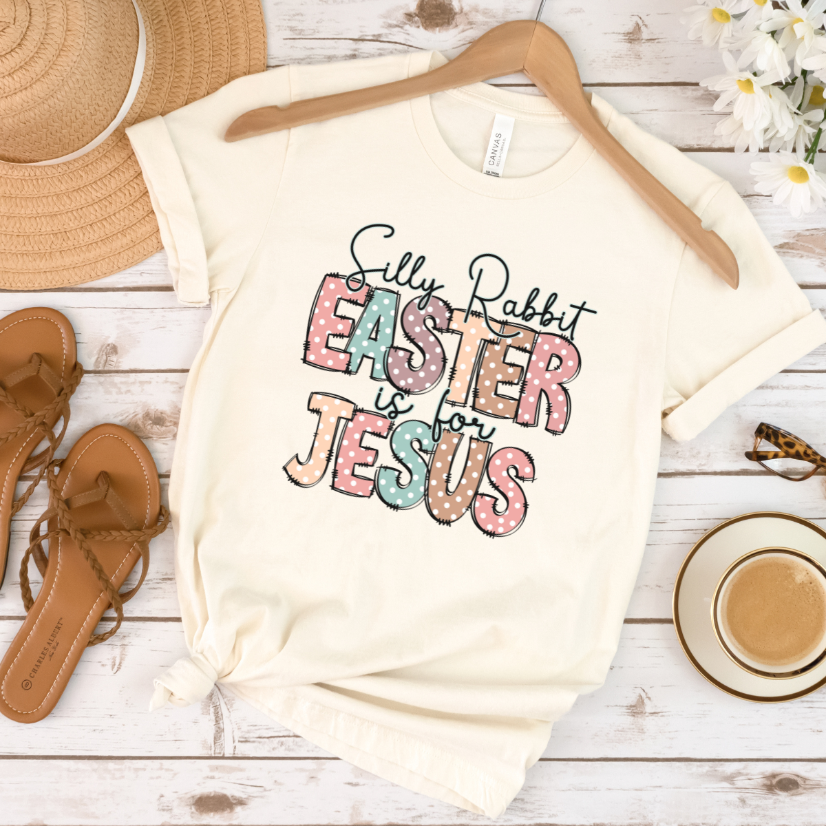 Silly Rabbit Easter is for Jesus T-Shirt, Graphic T, Easter Shirt, Holiday T-shirt, Soft Cotton shirt
