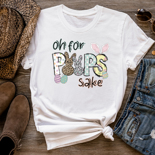 Oh For PEEPS Sake Easter T-Shirt, Graphic T, Easter Shirt, Holiday T-shirt, Soft Cotton shirt