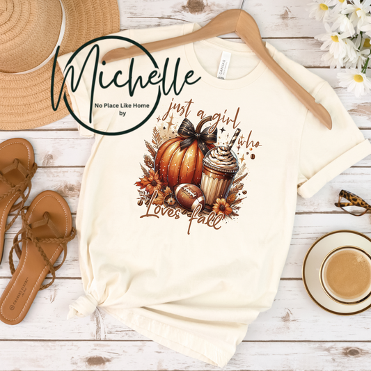 Just a Girl who Loves Fall Graphic tee