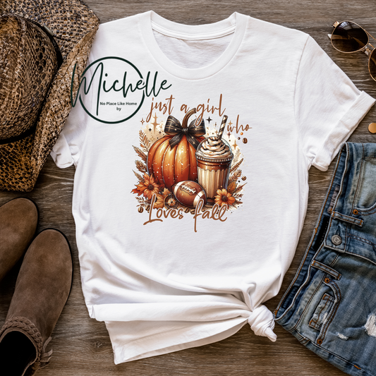Just a Girl who Loves Fall Graphic tee