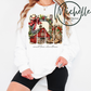 🎄 Small Town Christmas Tee with Barn