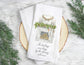 Stockings were hung flour sack hand towel